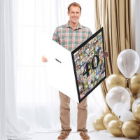 40th or Any Age Photo Collage Giant Birthday
