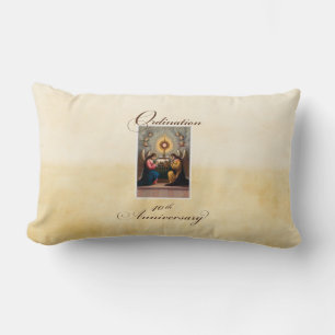 40th Ordination Anniversary Angels at Altar Lumbar Pillow