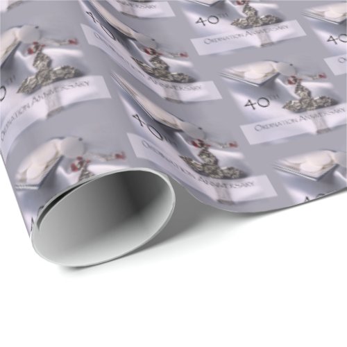 40th Ordination Anniversary Congratulations Hosts Wrapping Paper