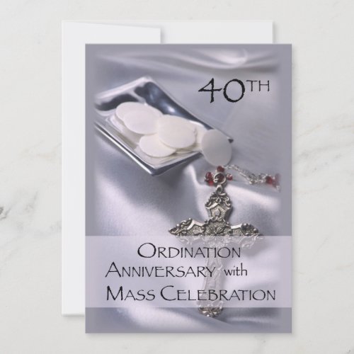 40th Ordination Anniversary Invitation