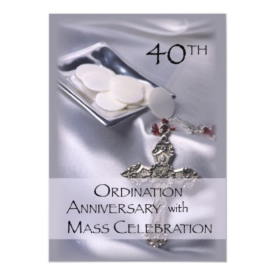 40th Ordination Anniversary Invitation | Zazzle.com