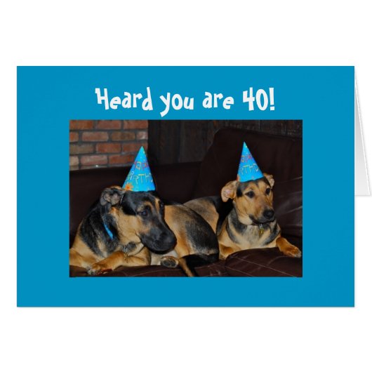 40th=PARTY ON WHILE U STILL CAN Cards (Front Horizontal)