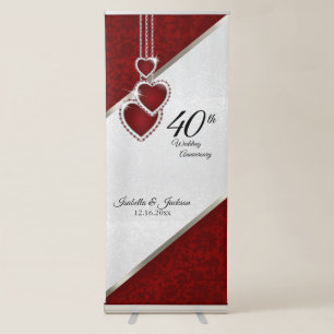 40th Ruby Anniversary Design Retractable Banner