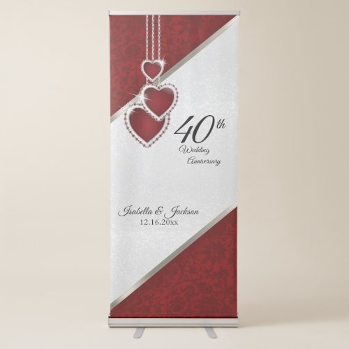 40th Ruby Anniversary Design Retractable Banner