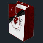 40th Ruby Wedding Anniversary Medium Gift Bag<br><div class="desc">Medium Gift Bags. 4 bags sizes available. Featuring a 40th, 52nd or 80th Ruby Wedding Anniversary Design ready for you to personalize. This design also works well for other events (Birthday, Engagement, Graduation, Just because, etc... ) by simply changing the text.✔Note: Not all template areas need changed. 📌If you need...</div>