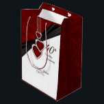 40th Ruby Wedding Anniversary Medium Gift Bag<br><div class="desc">Medium Gift Bags. 4 bags sizes available. Featuring a 40th, 52nd or 80th Ruby Wedding Anniversary Design ready for you to personalize. This design also works well for other events (Birthday, Engagement, Graduation, Just because, etc... ) by simply changing the text.✔Note: Not all template areas need changed. 📌If you need...</div>