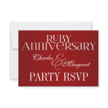 40th Ruby Wedding Annivsersary