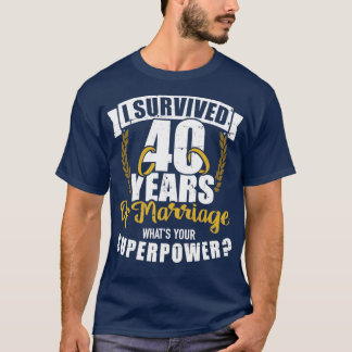 40th wedding anniversary  1  T-Shirt