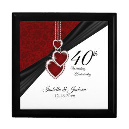 40th Wedding Anniversary Beautiful Keepsake Gift Box