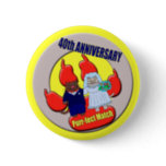 40th Wedding Anniversary Button