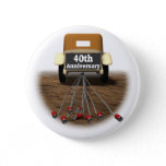 40th Wedding Anniversary Button