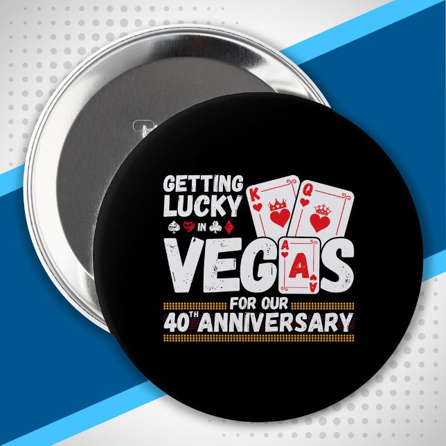 40th Wedding Anniversary - Couples Las Vegas Trip Button (Creator Uploaded)