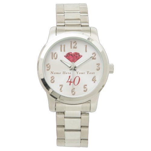 40th Wedding Anniversary Gifts for Wife or Husband Watch