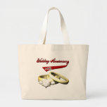 40th Wedding Anniversary Gifts Large Tote Bag