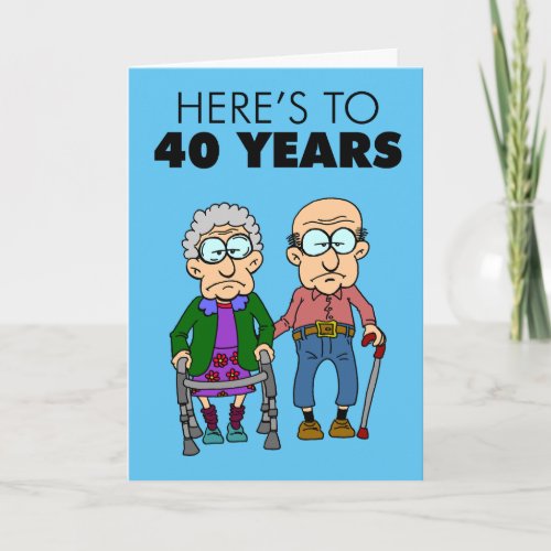 40th Wedding Anniversary Growing Old