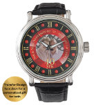 40th Wedding Anniversary PHOTO Gift Ruby Red Watch<br><div class="desc">Looking for the perfect 40th wedding anniversary gift? Look no further! Our stunning Ruby Red Personalized forty, 40 years of marriage PHOTO Anniversary watch is the ideal gift to commemorate this special milestone. This watch features a customizable design that allows you to add a photo and commemorative text, making it...</div>