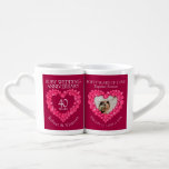 40th Wedding Anniversary Ruby Red Gemstone Photo Coffee Mug Set at Zazzle