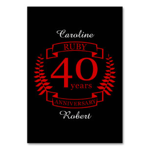 Traditional 40th Anniversary  Gifts  on Zazzle