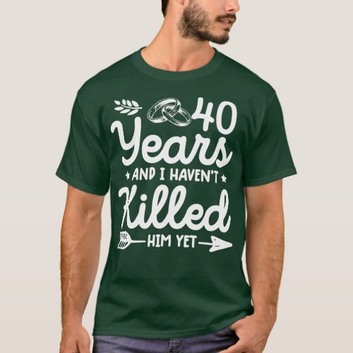 40th wedding anniversary shirt tee matching couple