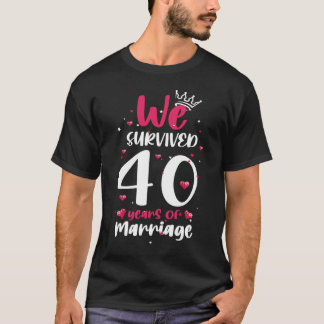 40th Wedding Anniversary Shirts,40th Anniversary T-Shirt