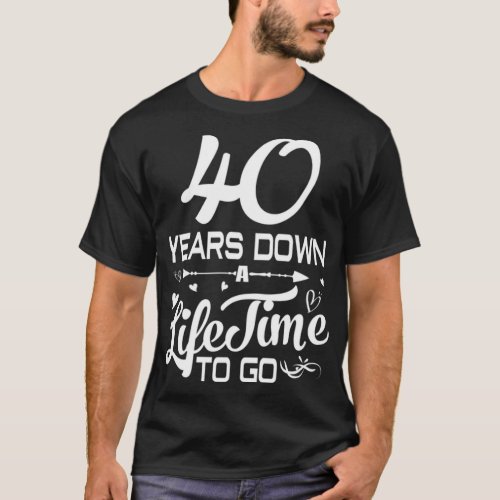 40th Wedding Anniversary T_Shirt