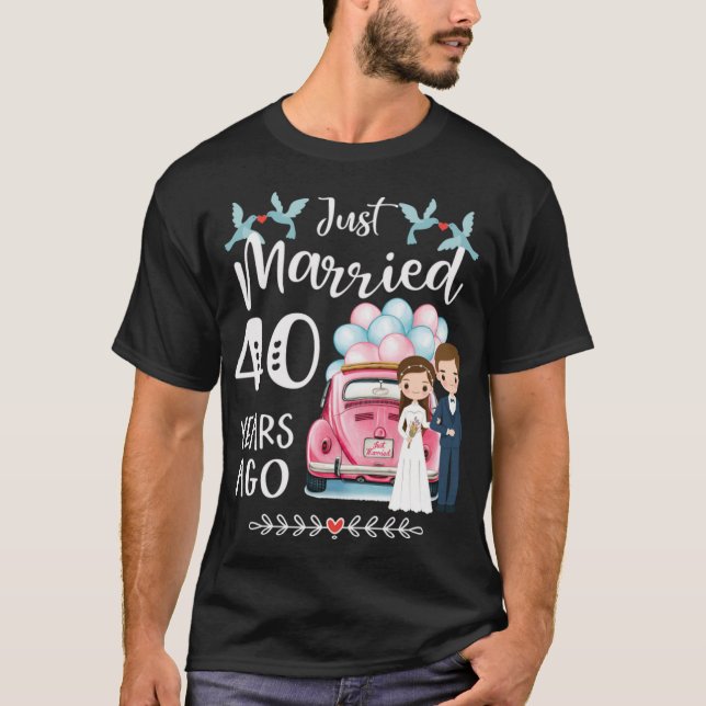 40th  Wedding Anniversary T-Shirt (Front)