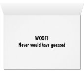 "40th" WOOF NEVER WOULD HAVE GUESSED Cards (Inside Horizontal (Bottom))