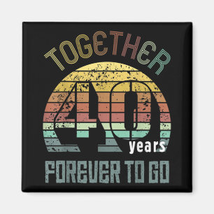40th Years Wedding Anniversary Gifts For Couples Magnet