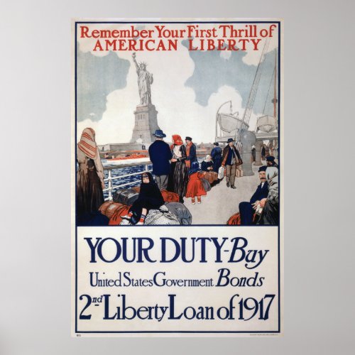 40x60 World War I War Bonds Poster