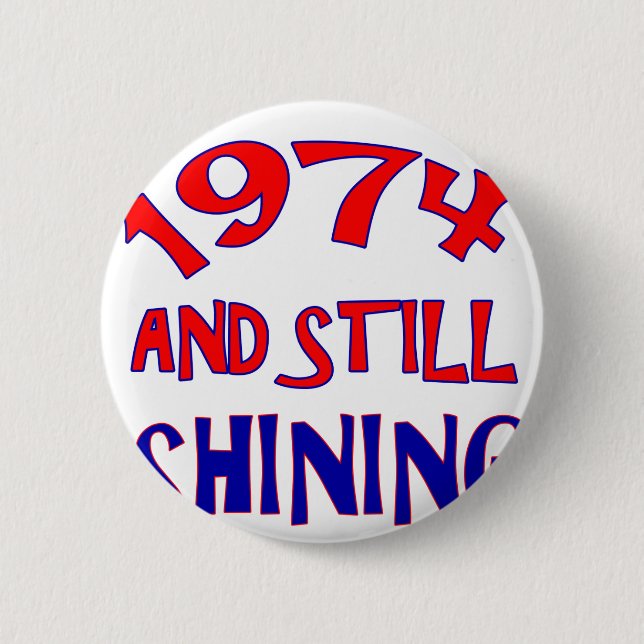 40years Old birthday designs Button (Front)
