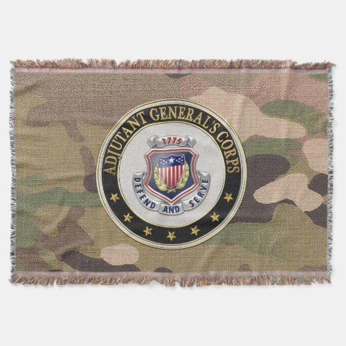 410 AG Corps Regimental Insignia 3D Throw Blanket