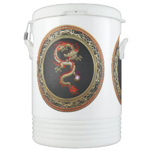 [410] Golden Chinese Dragon Fucanglong Cooler