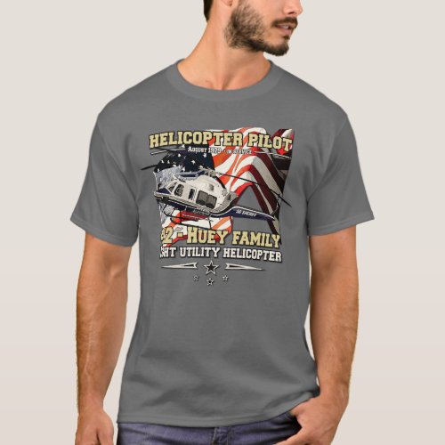 412 utility helicopter pilot Huey family T_Shirt