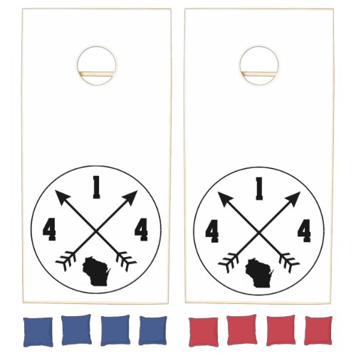 414 Area Code Art Cornhole Set