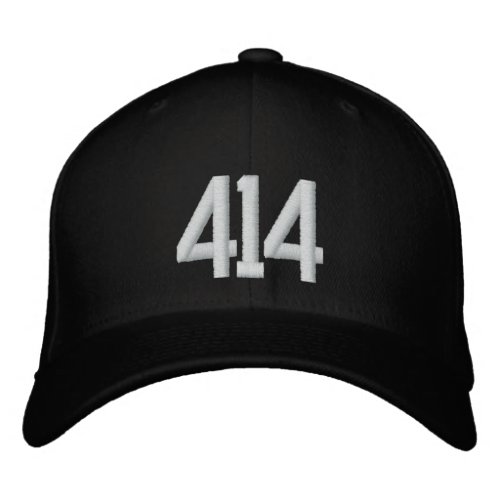 414 _ Wisconsin Area Code Embroidered Baseball Cap