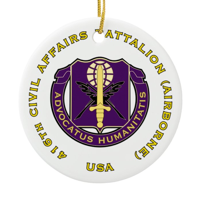 416th Civil Affairs Bn   Airborne Ornaments