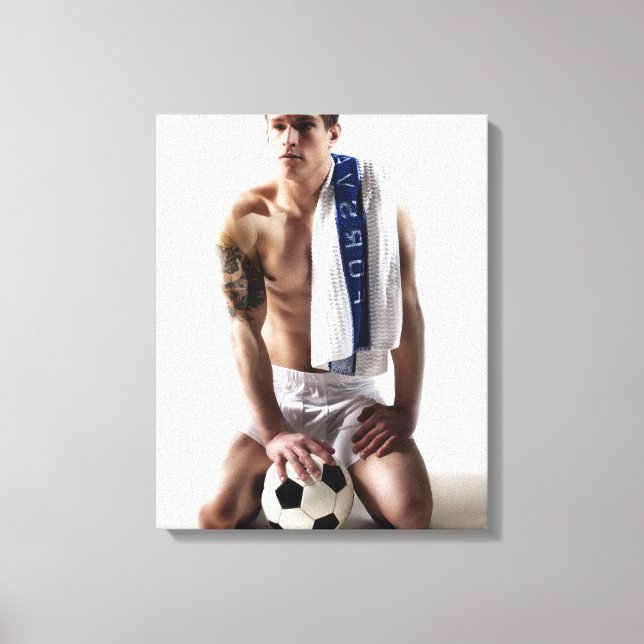 41873a Soccer Jock Canvas Print (Front)