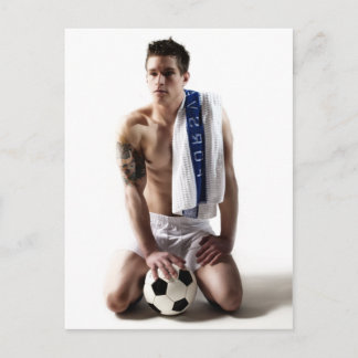 41873a Soccer Jock Postcard