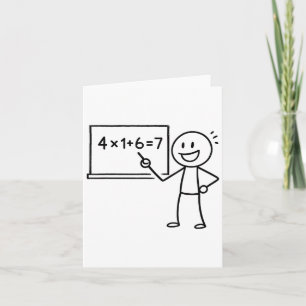 41 67 Meme Forty One Six Seven Funny Math Teacher  Card