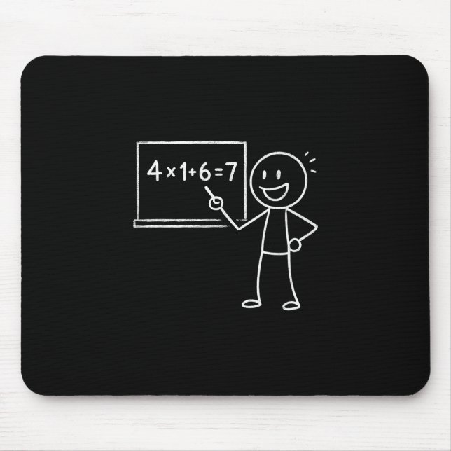 41 67 Meme Forty One Six Seven Funny Math Teacher  Mouse Pad (Front)
