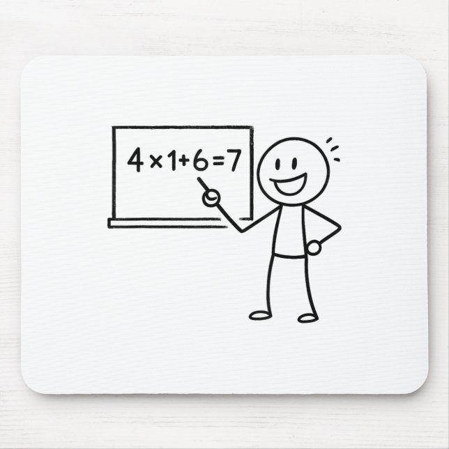 41 67 Meme Forty One Six Seven Funny Math Teacher  Mouse Pad (Front)