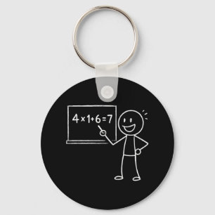 41 67 Meme Four One Six Seven Funny Math Teacher G Keychain