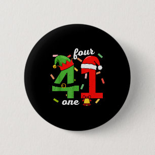 41 Christmas Funny 4 1 Meme Four One Xmas Boys Kid Button