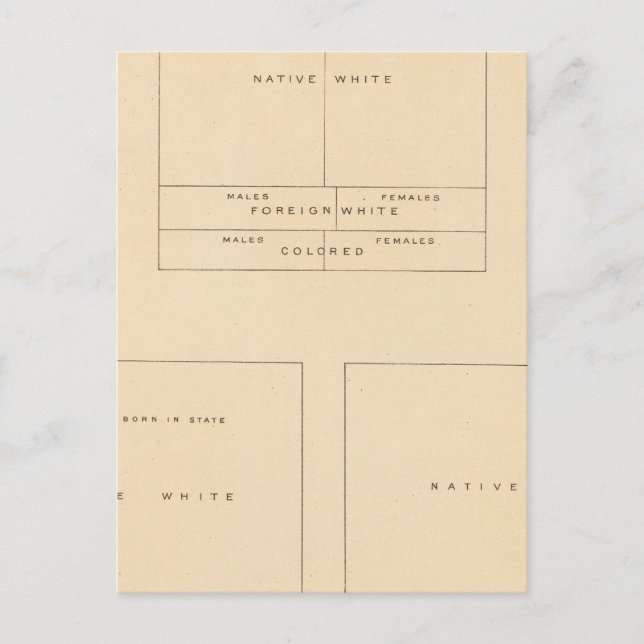 41 Elements of population 1900 Postcard (Front)