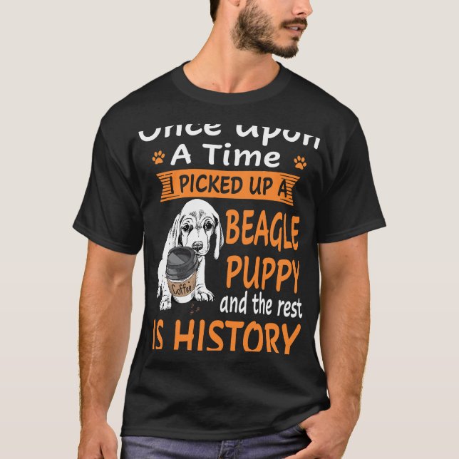 41 One Upon A Time  Beagle Puppy T-Shirt (Front)
