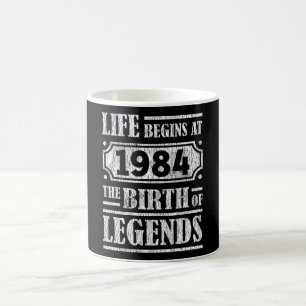 41 Year Old 1984 Birth Of Legend 41st Birthday Coffee Mug