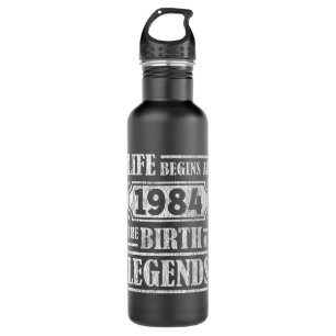 41 Year Old 1984 Birth Of Legend 41st Birthday Stainless Steel Water Bottle