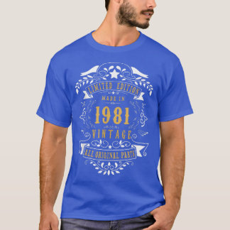 41 Years Old 41st Birthday Made Born in 1981 Men W T-Shirt