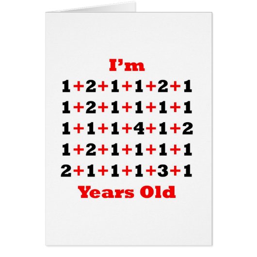 41 Years old Blk Red Cards (Front)