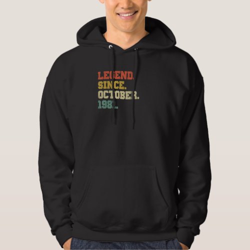 41 Years Old  Legend Since October 1981 41st Birth Hoodie